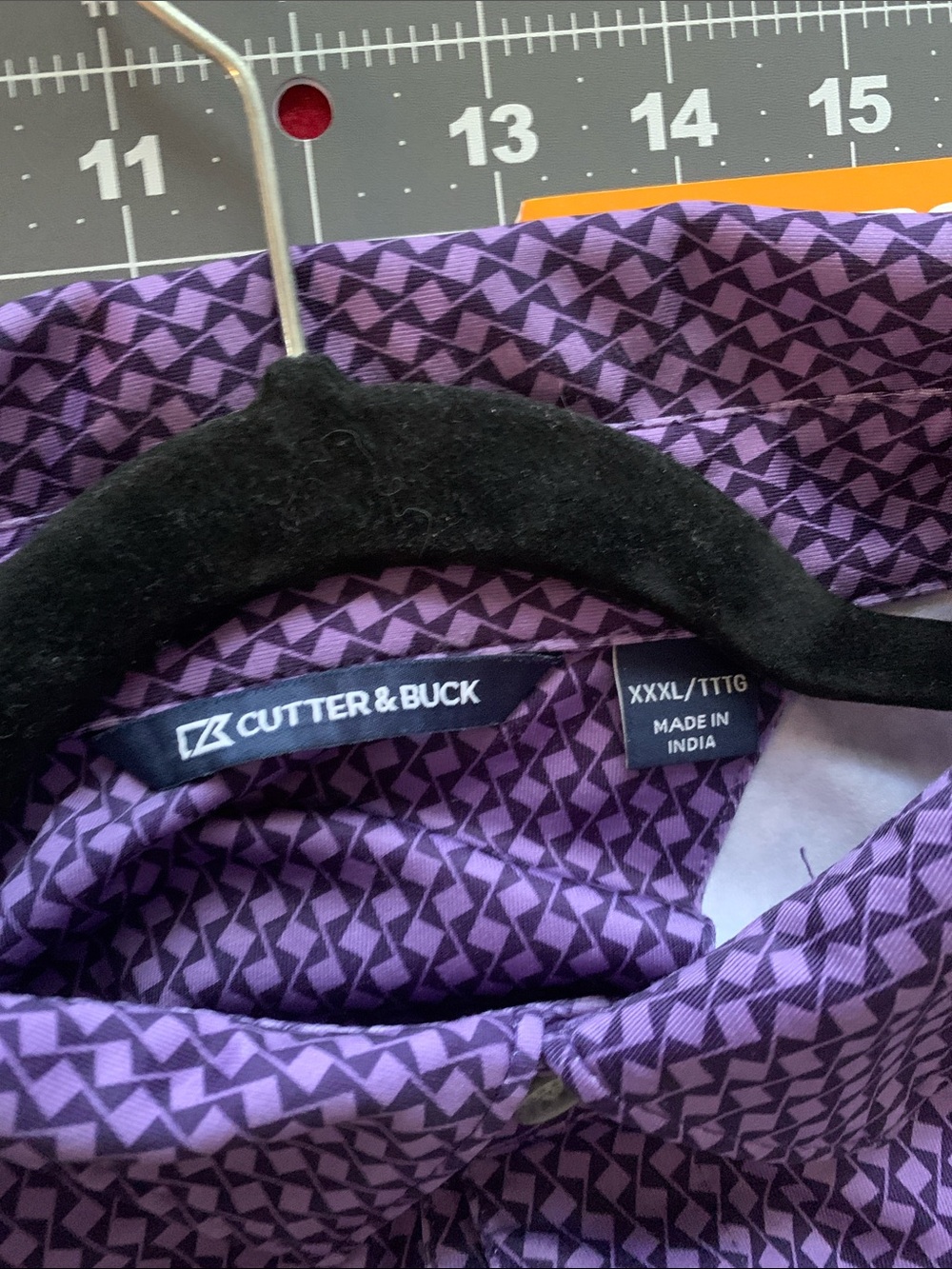 TCU cutter & buck XXXL Short-Sleeve Polo with Geometric Print